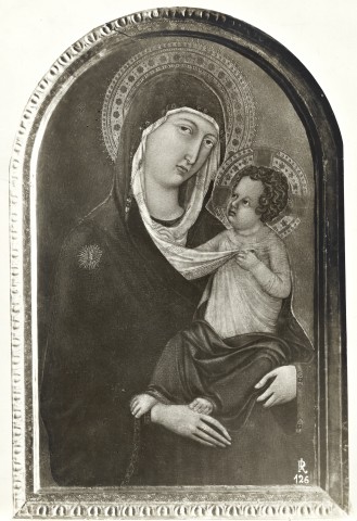 Foto Reali — Ugolino di Nerio - sec. XIV - Madonna con Bambino — insieme